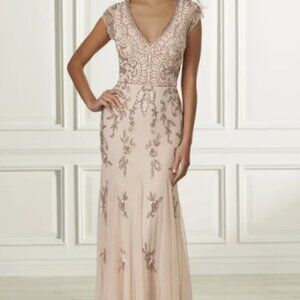 Adrianna Papell Dress Blush 40160 Mother Of The Bride / Bridesmaid Platinum Wedd